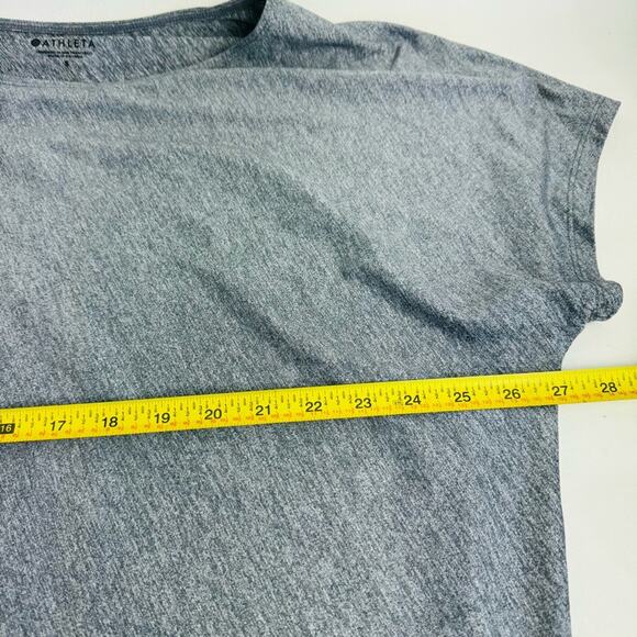 Athleta Sunlover Hilo UPF Mini Dress Heather Gray Asymmetric Size Small - Picture 10 of 13